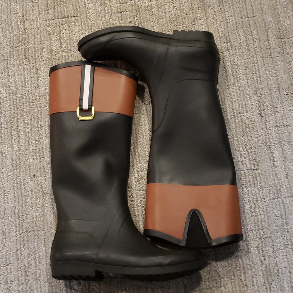 Tommy hilfiger womens rubber boots sz 8